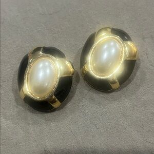 Elegant Gold and Black Earrings by KJL